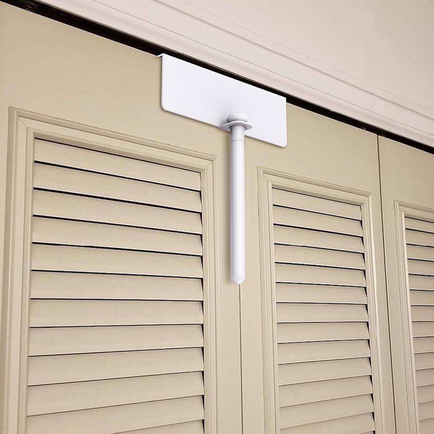 Bifold Door Lock White Metal Over The Door Safety Bracket