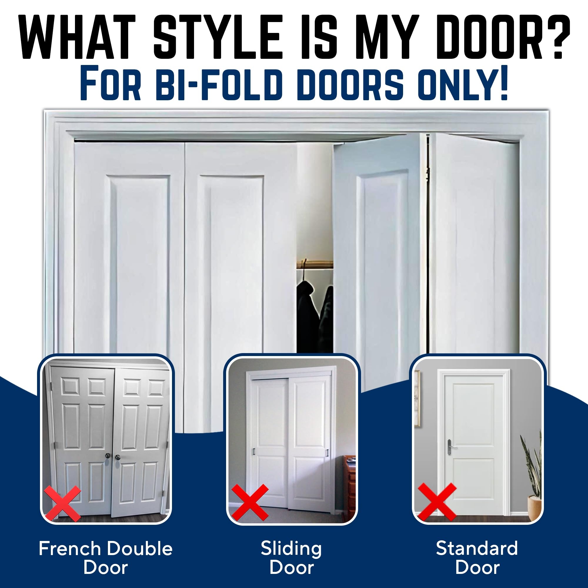 Bifold Door Recessed Panels White Closet Opening Space Saver
