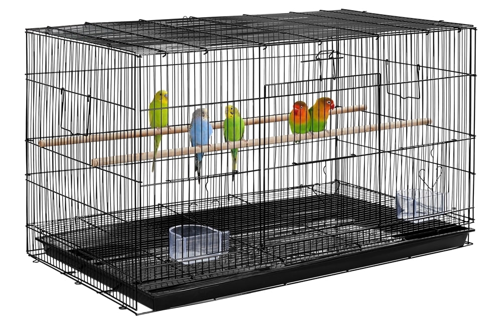 Bird Cage with Slide-Out Tray for Large Pet Bird Habitat Setup