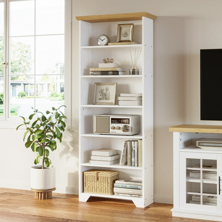 Bookcase Shiplap Back Panel with Arched Decorative Base