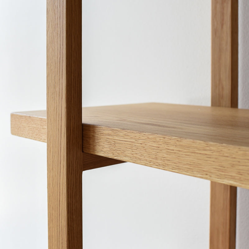 Bookshelf Lap Joinery Open Back Minimalist Wood Storage