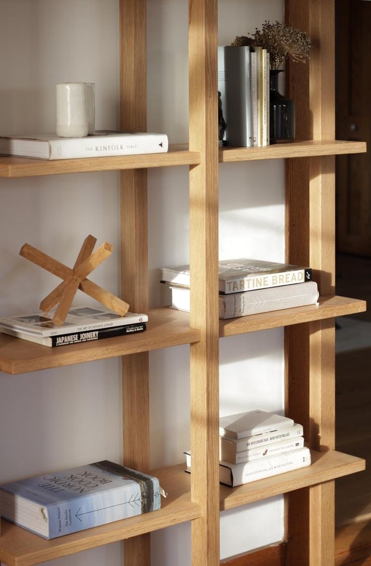 Bookshelf Open Frame Handcrafted Oak Display Unit