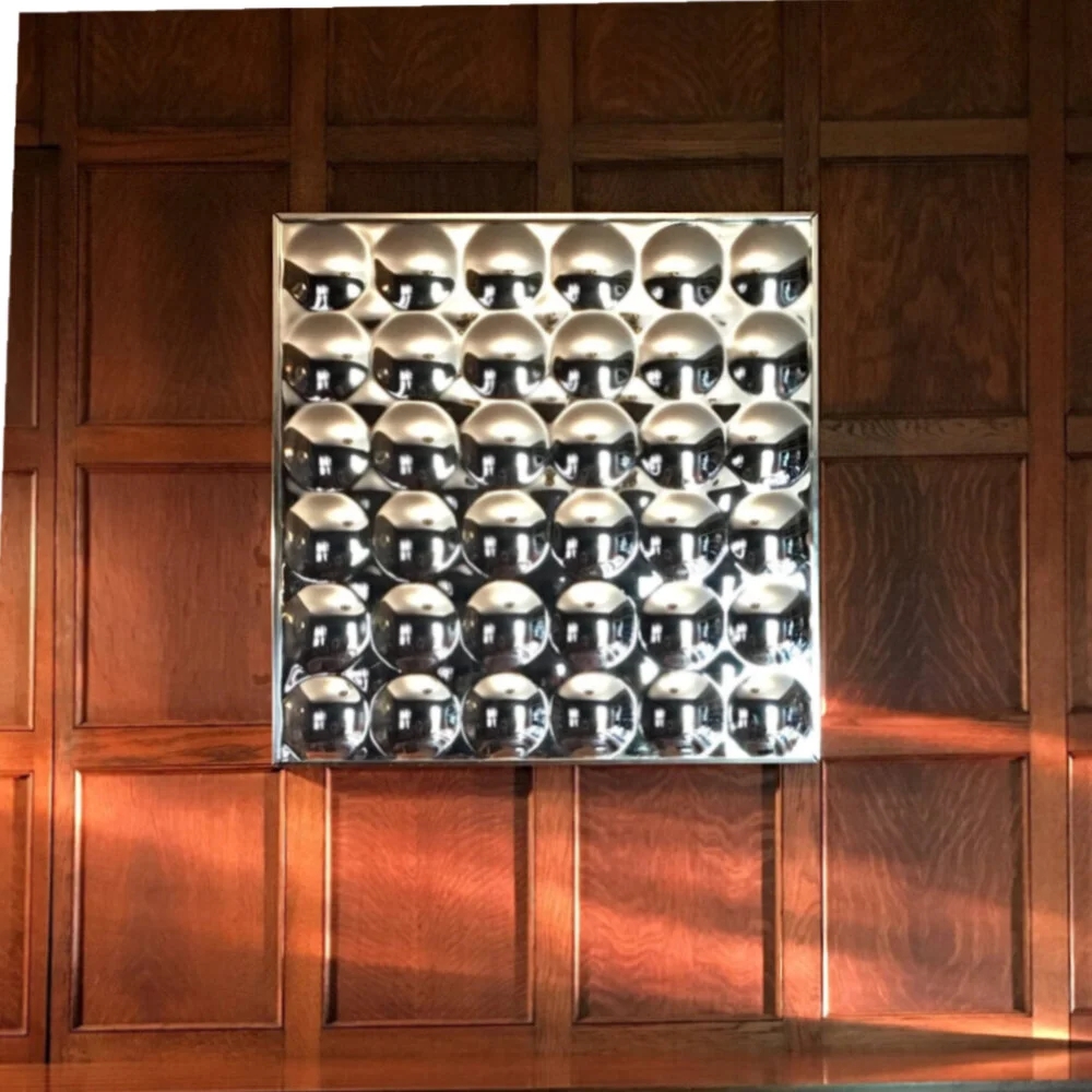 Bubble Mirror Chrome 36 Mirror Points Reflective Grid