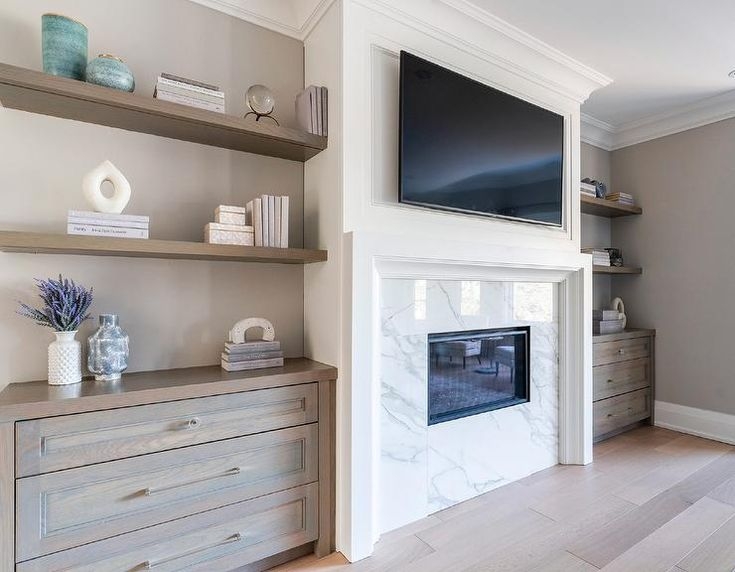 Built-In Cabinetry with Symmetrical Flanking Dressers