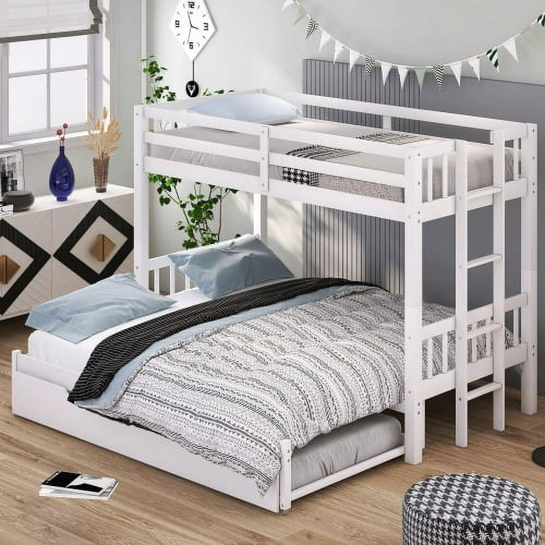 Bunk Bed: Convertible King Base Wooden Multi-Sleeper Frame