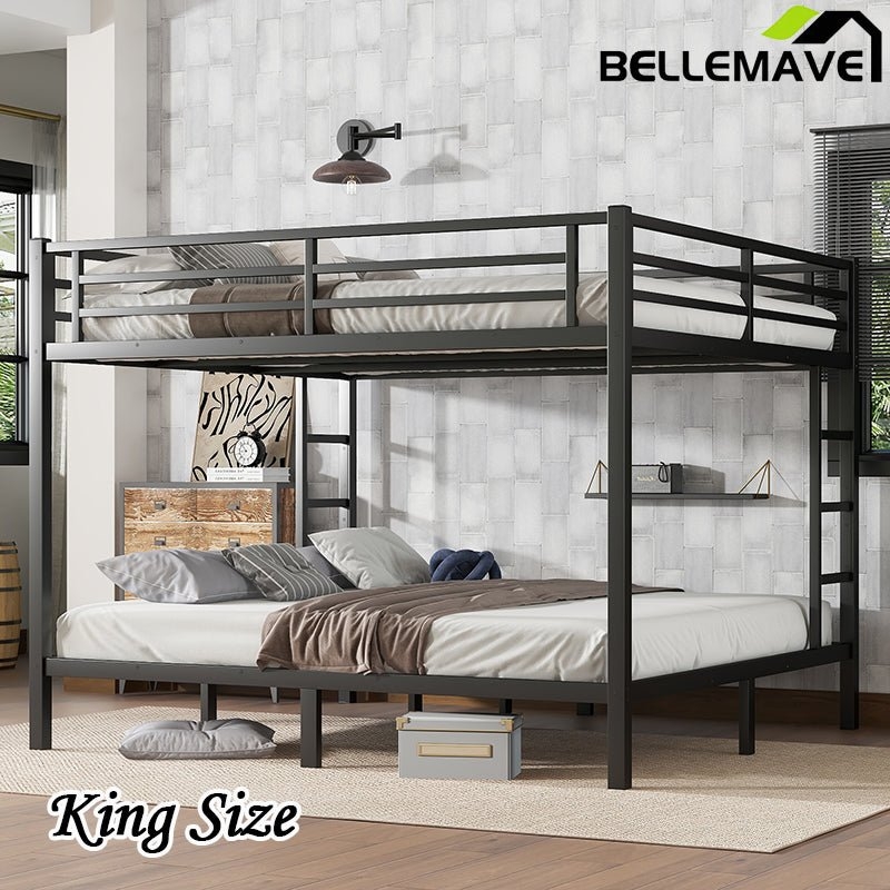Bunk Bed: King Size Metal Industrial Heavy Duty Design