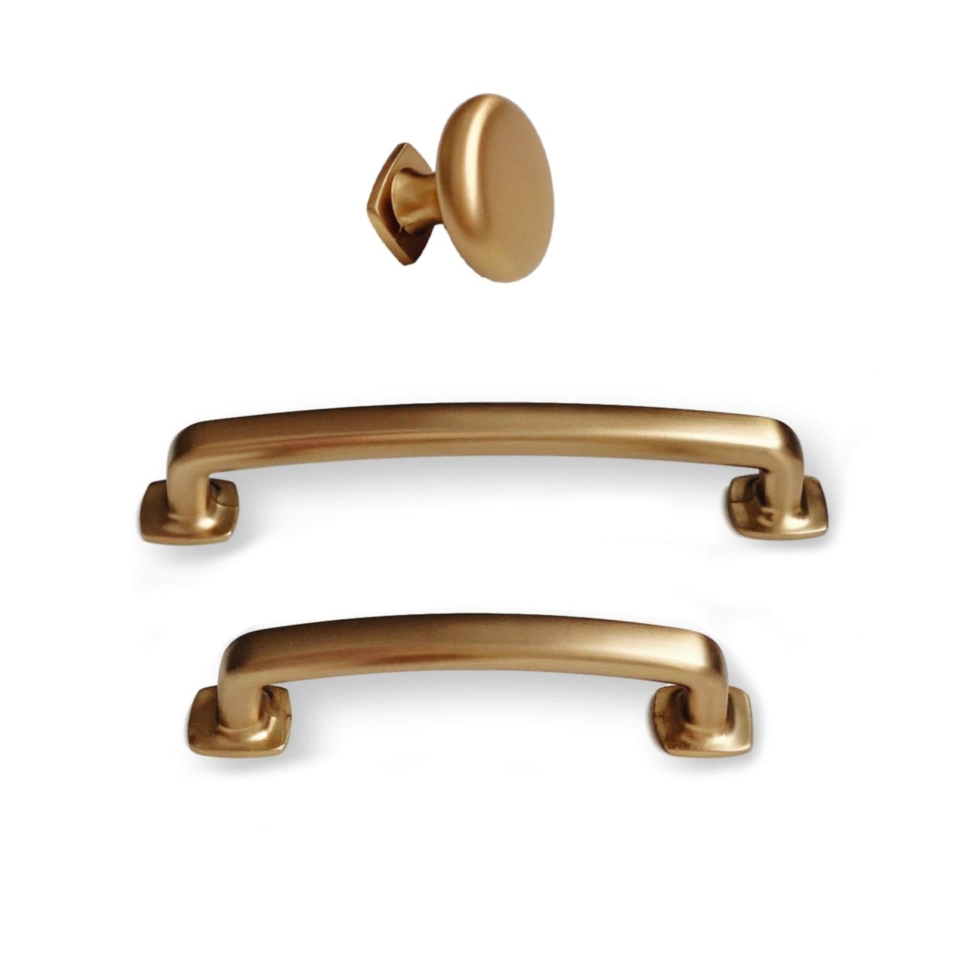 Cabinet Hardware Arched Profile Foundry Metallic Set