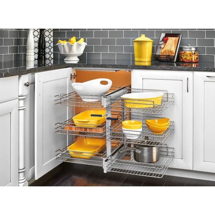 Cabinet Organizer Multi Tier Racks Blind Corner Storage Solution