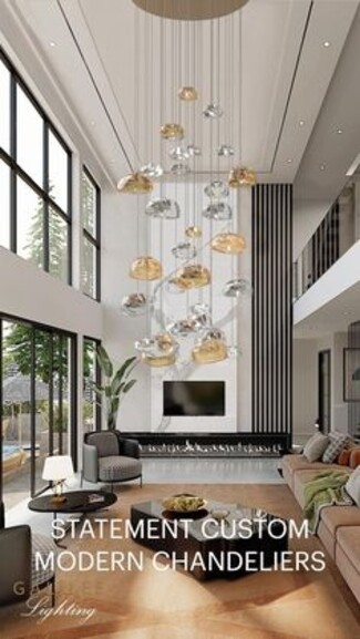 Cascading Chandelier Organic Glass Pendants Organic Glass Pendant Light