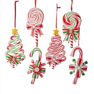 Christmas Ornament: Sugared Glitter Finish Tiered Claydough Treats