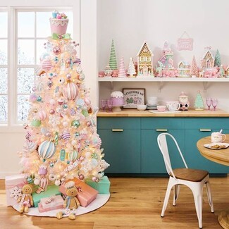 Christmas Tree: Cupcake Topper and Teal Kitchen Holiday Styling