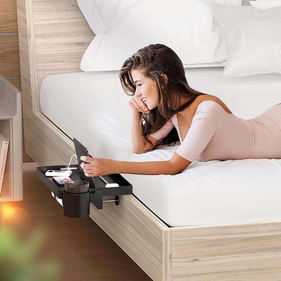 Clip On Nightstand with Clamp on Base and Modern Bunk Bed Nightstand