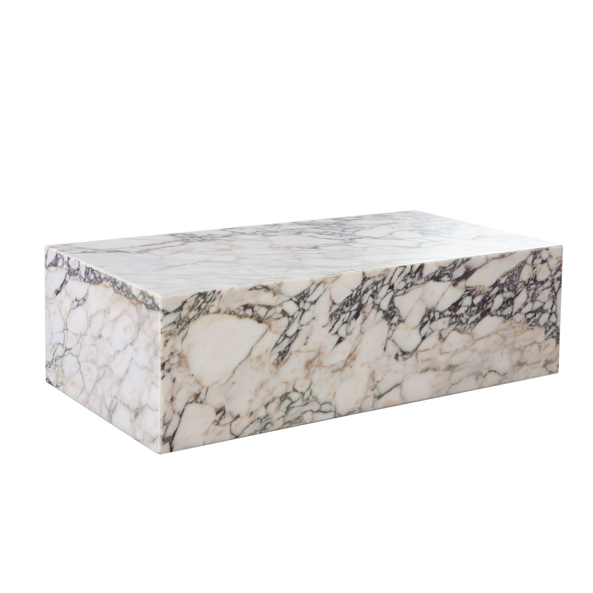 Coffee Table in Monolithic Design with Plinth Base