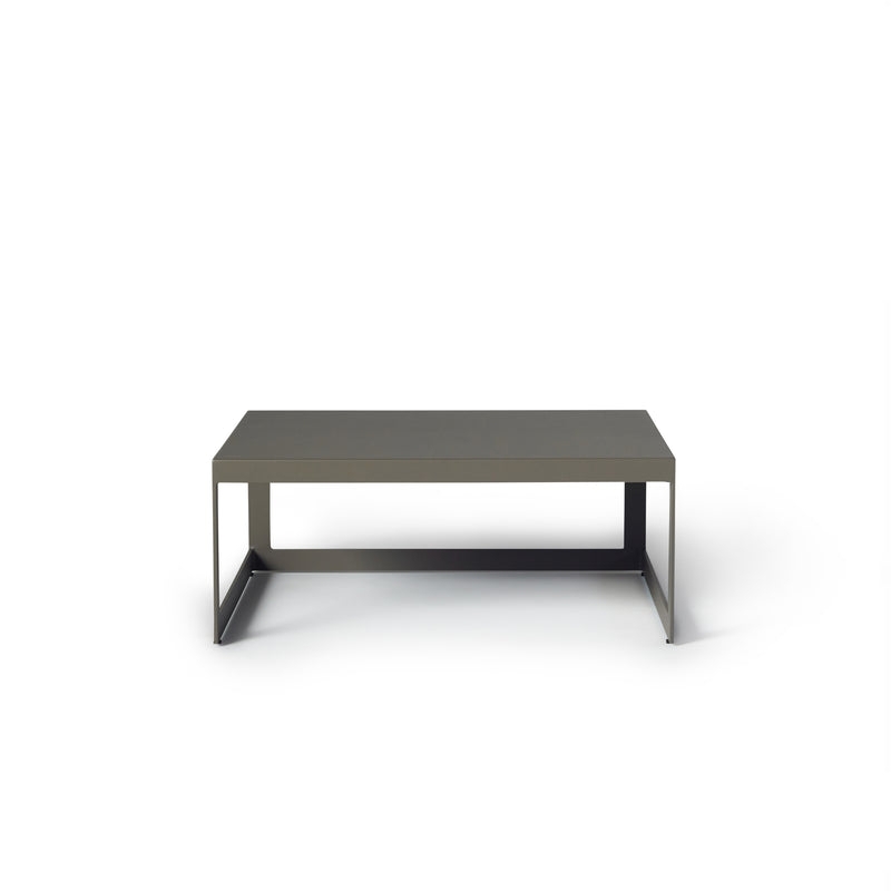 Coffee Table in Quartz Grey Finish and Open Frame