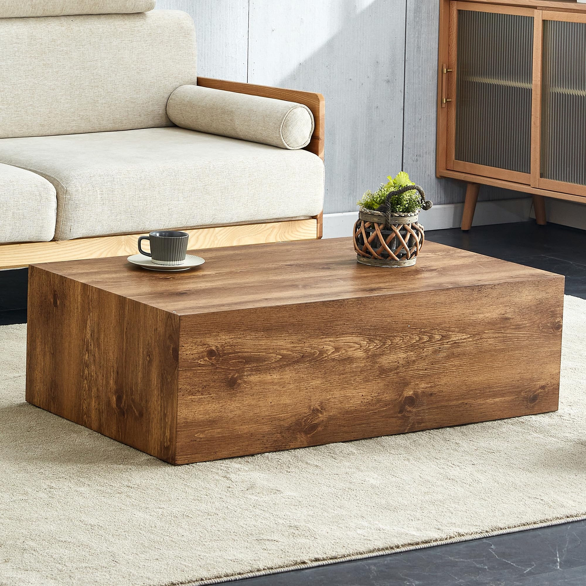 Wood Block Coffee Table