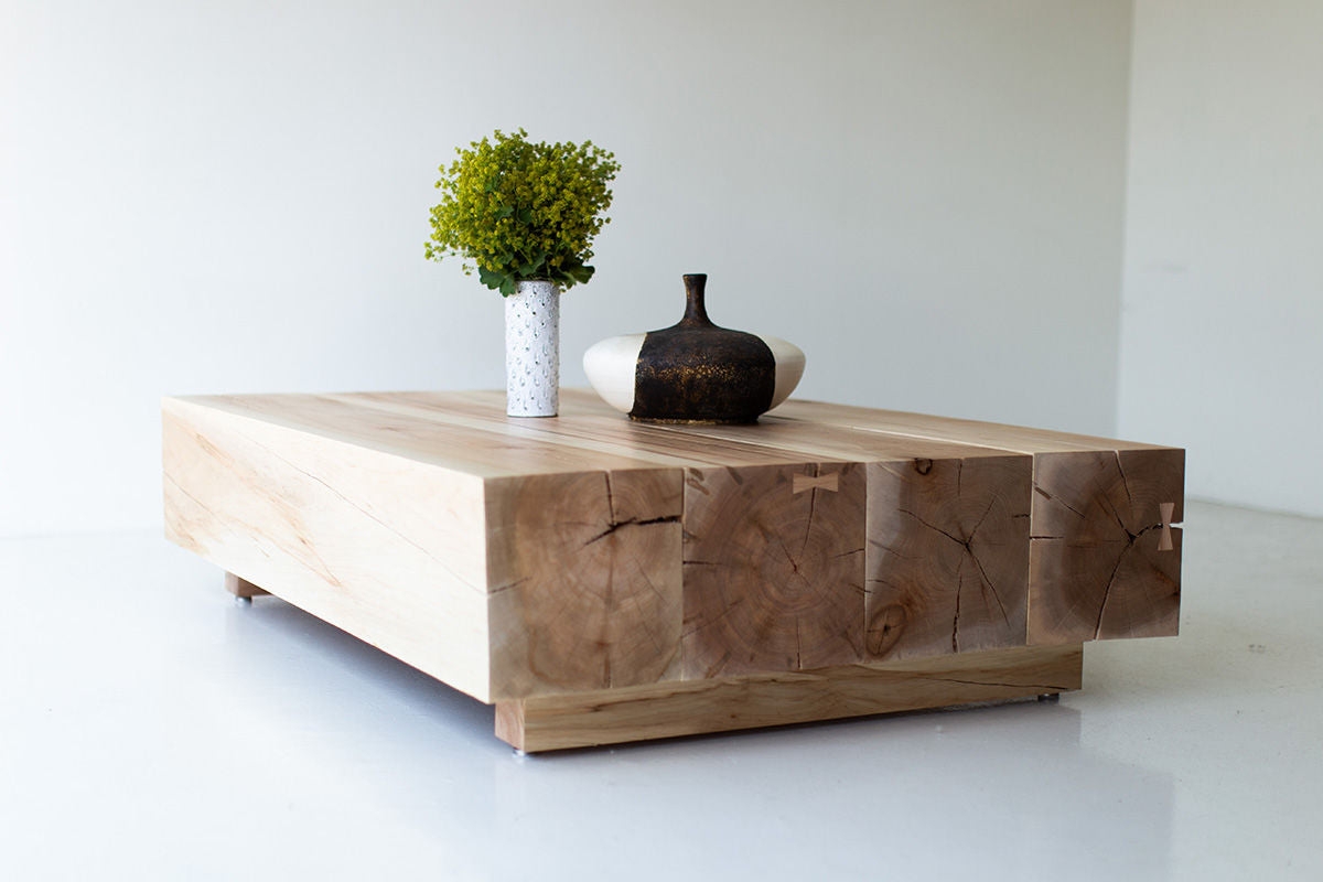 Coffee Table Low Profile Butterfly Joint Coffee Table