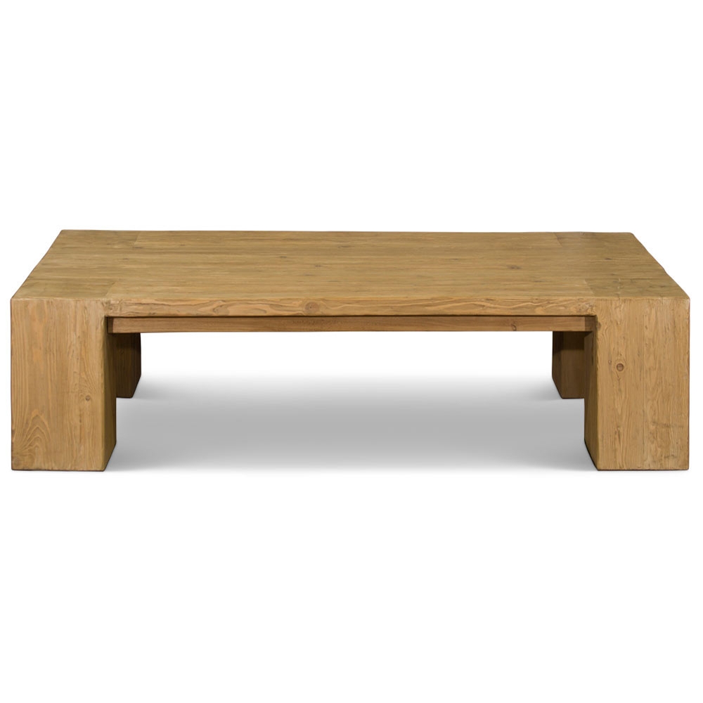 Coffee Table Reclaimed Wood Rustic Chunky Coffee Table