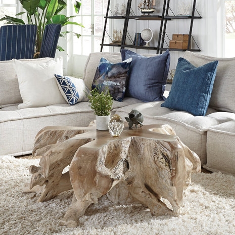Coffee Table: Sculptural Silhouette Coastal Living Room Furniture