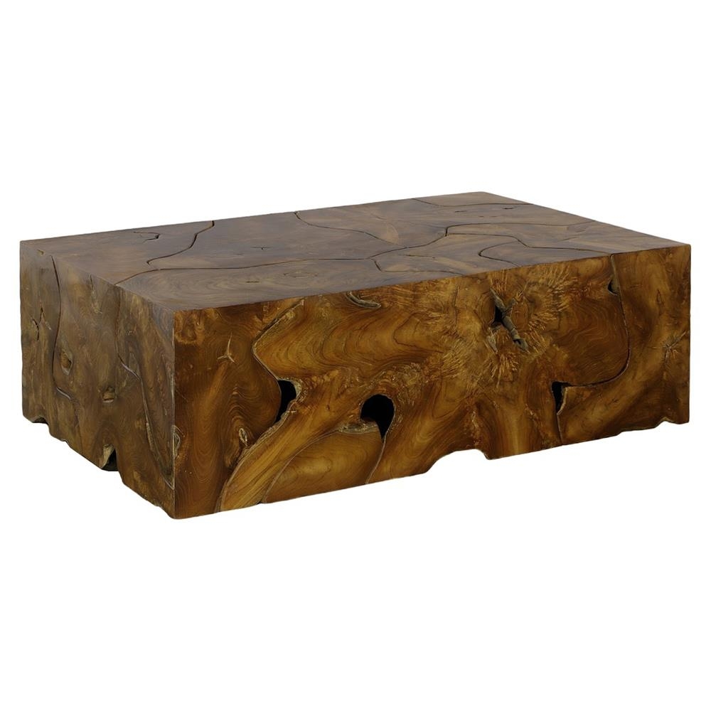 Coffee Table Teak Wood Patchwork Rustic Teak Coffee Table