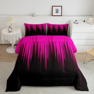Comforter Set Dripping Stripe Graphic Abstract Gradient
