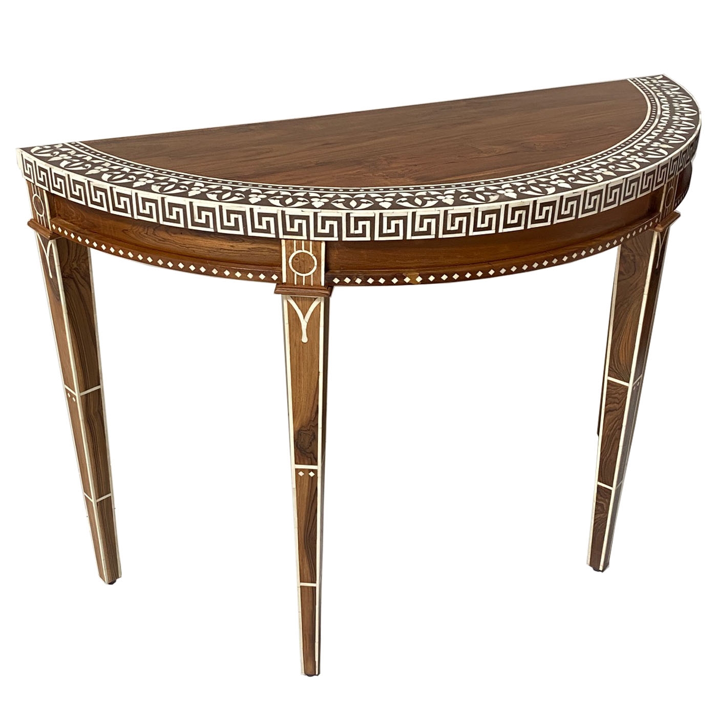 Console Table Greek Key Border Greek Key Demilune Table
