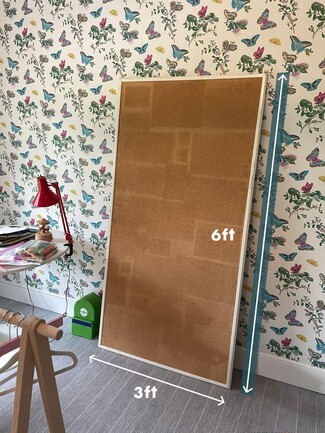 Corkboard: 6ft Height Butterfly Wallpaper Styling for Kids Room