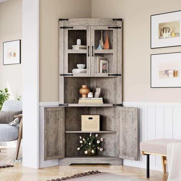Corner Cabinet Hutch