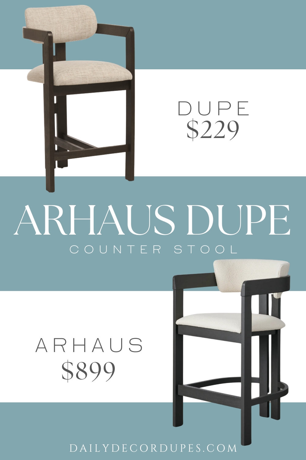 Counter Stool with Curved Backrest Rodin Stool Replica