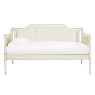 Daybed Inset Caning Distressed Finish Caned Bed