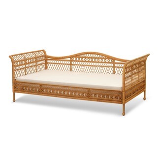 Daybed Lattice Weave Arched Backrest Coastal Lounge
