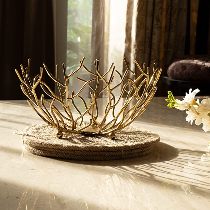 Decorative Bowl with Branch Like Structure Organic Branch Bowl