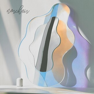 Decorative Mirror: Iridescent Finish Acrylic Wavy Edge