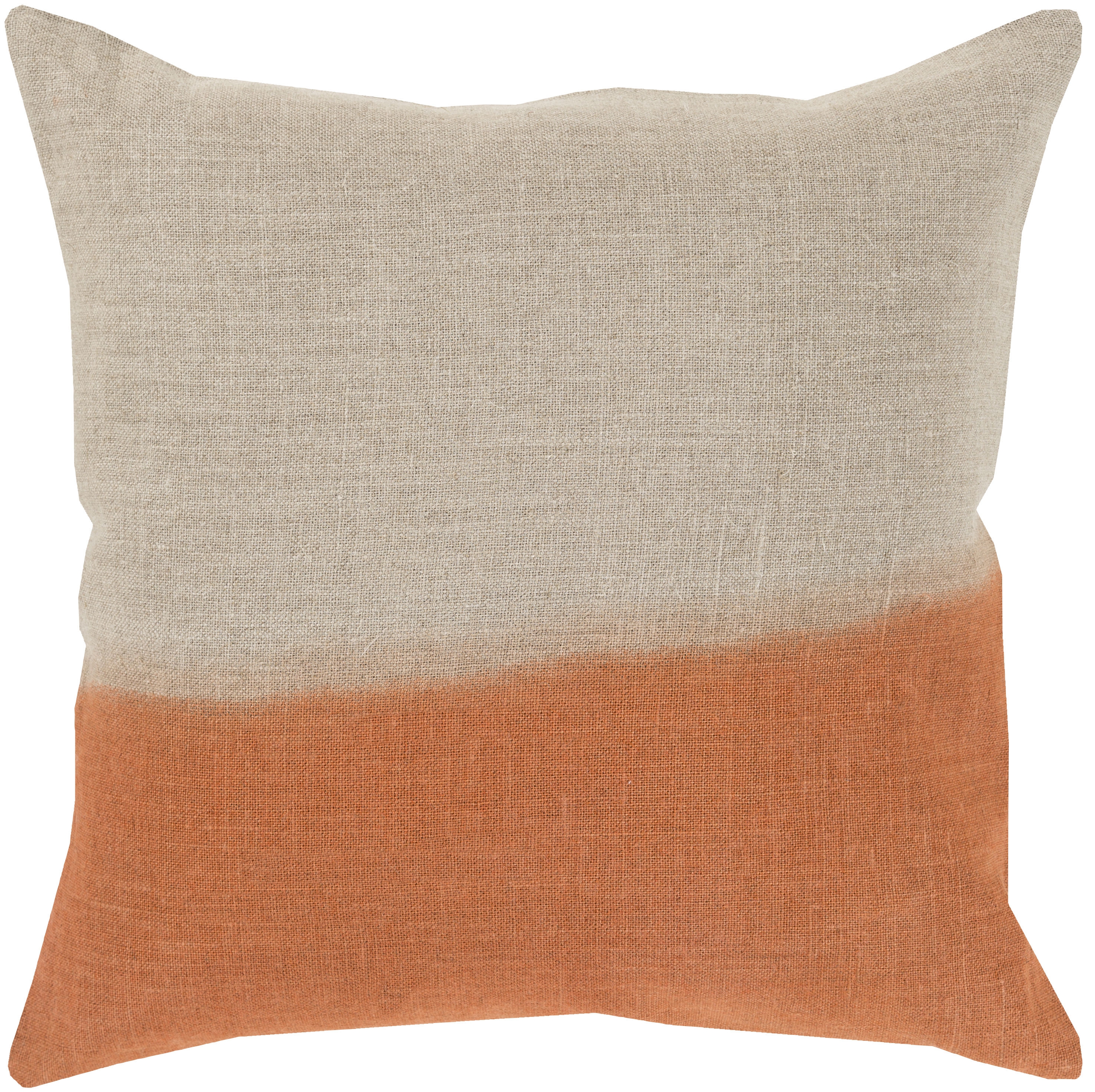 Decorative Pillow Dip Dyed Ombre Effect Modern Organic Decor