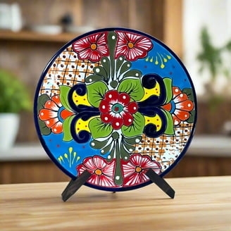 Decorative Plate: Floral Medallion Cobalt Blue Kitchen Art