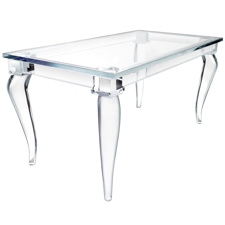 Desk featuring Cabriole Legs and Architectural Crenelle Detailing