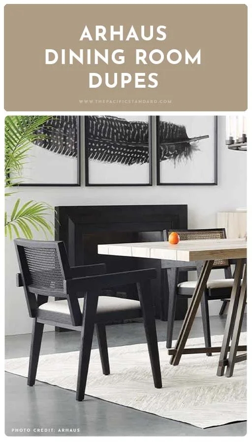 Dining Chair with Cane Back Organic Modern Dining Room
