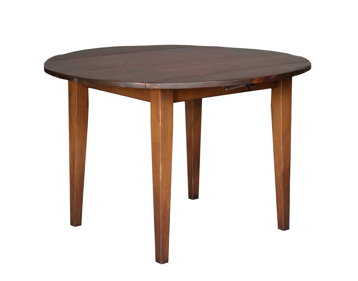 Dining Table with Tapered Shaker Legs and Two Tone Finish