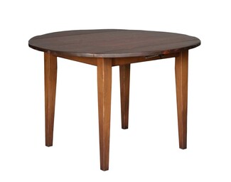 Dining Table with Tapered Shaker Legs and Two Tone Finish