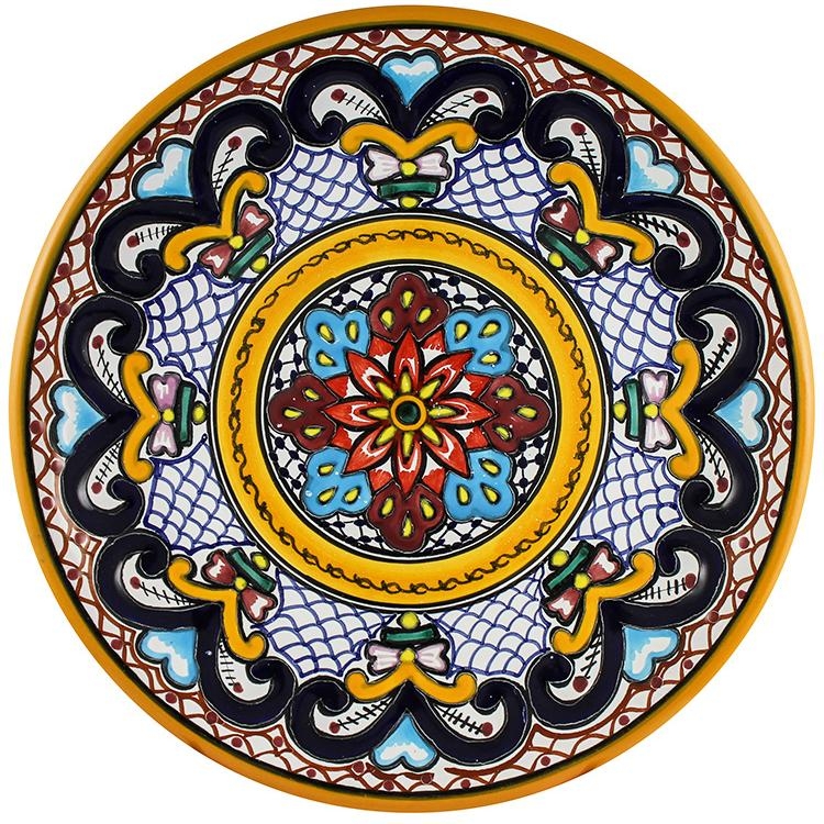 Dinner Plate: Symmetrical Intricate Floral Dishware