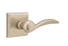 Door Handle Wave Lever Shape Champagne Bronze Square