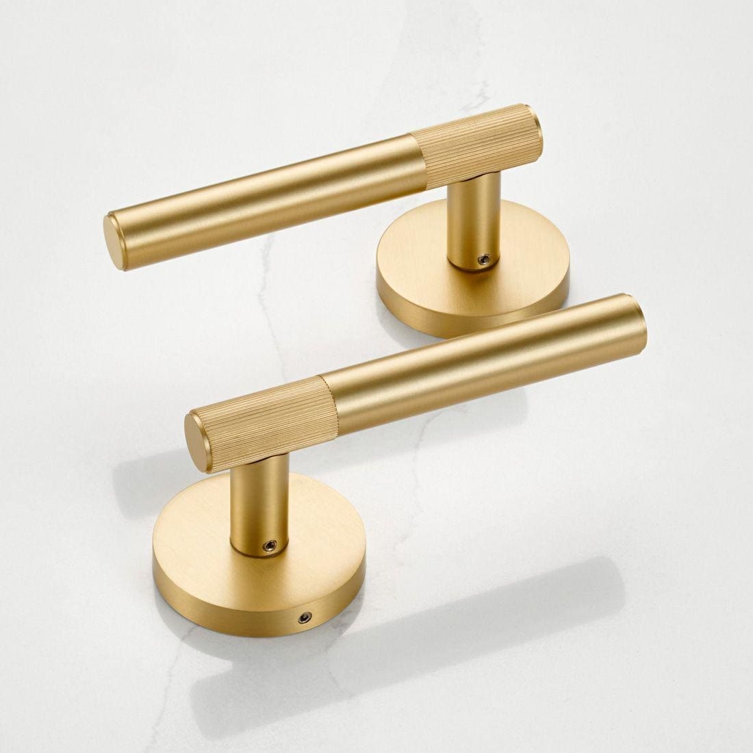 Door Lever Cylindrical Design Industrial Bronze Metal