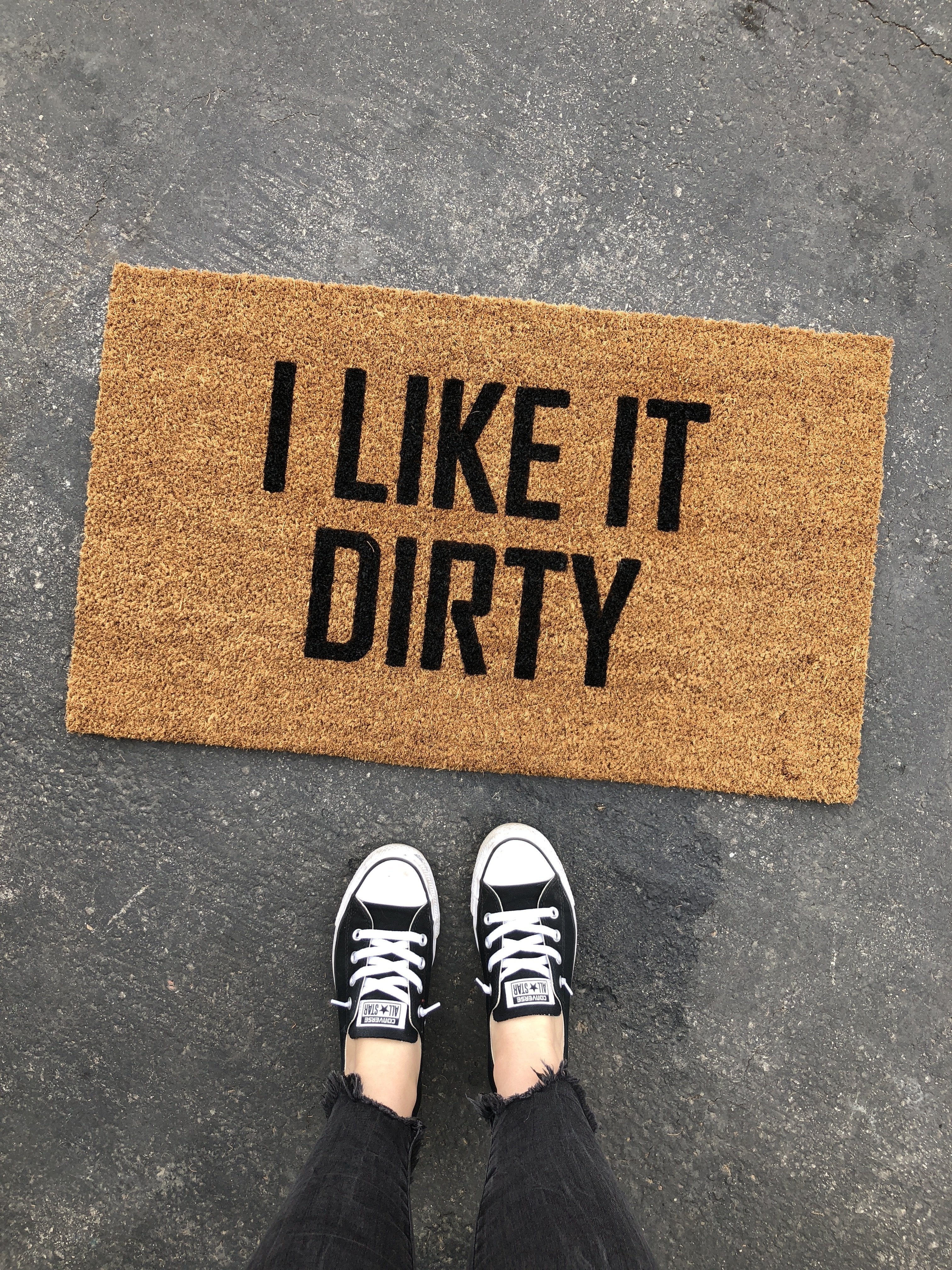 Doormat Coarse Bristle Natural Fiber Funny Coir Doormat