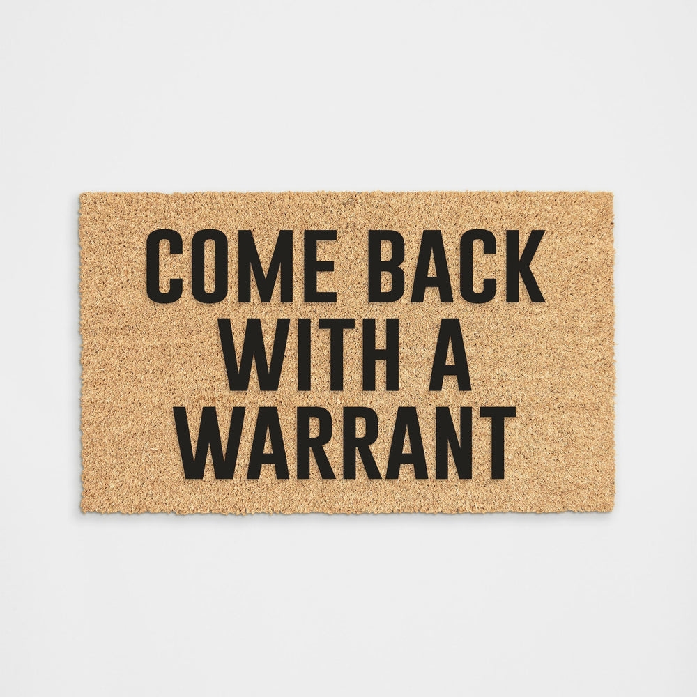 Doormat Coir Fiber Like Bold Typography Front Door Mat