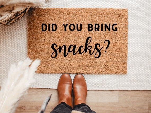 Doormat Foodie Theme Playful Minimalist Entryway Mat
