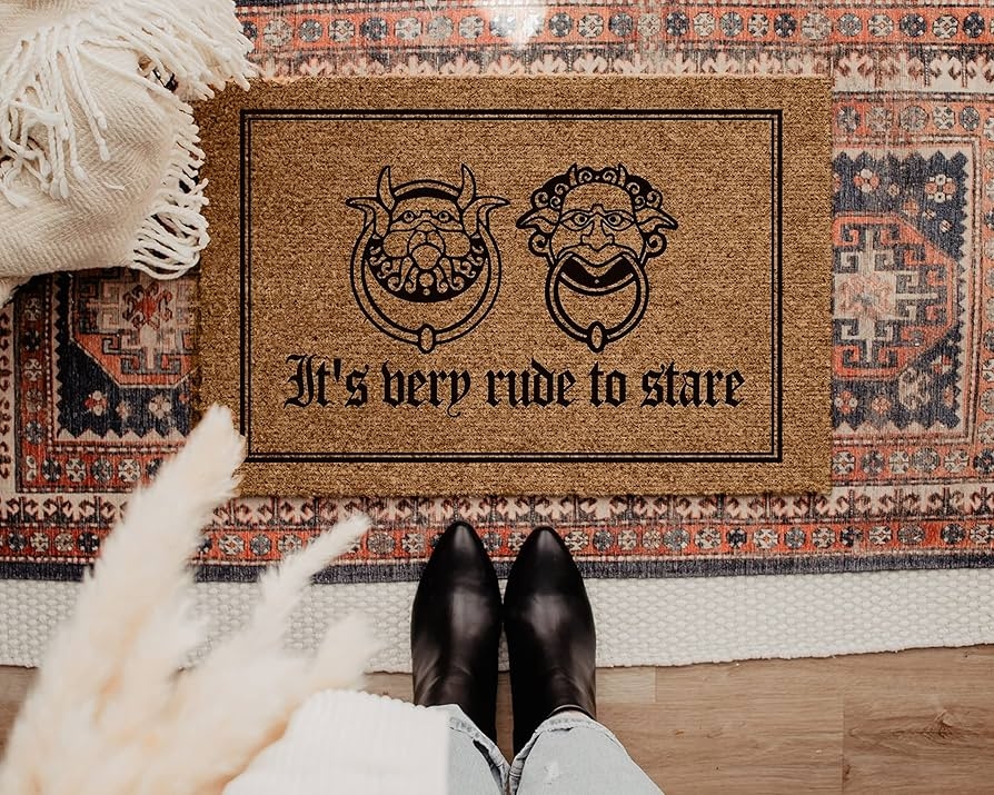 Doormat Gothic Quote Labyrinth Movie Theme Entry Mat