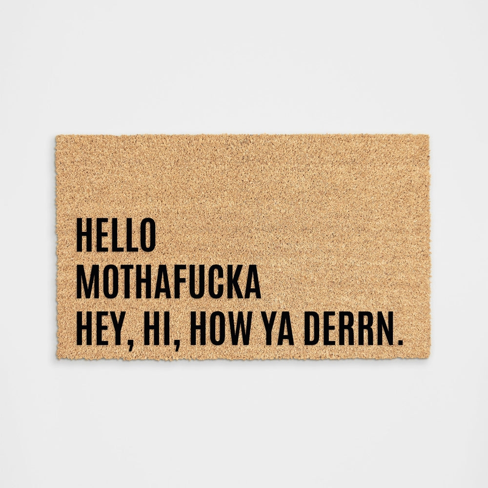 Doormat Pop Culture Reference Bold Typography Floor Mat