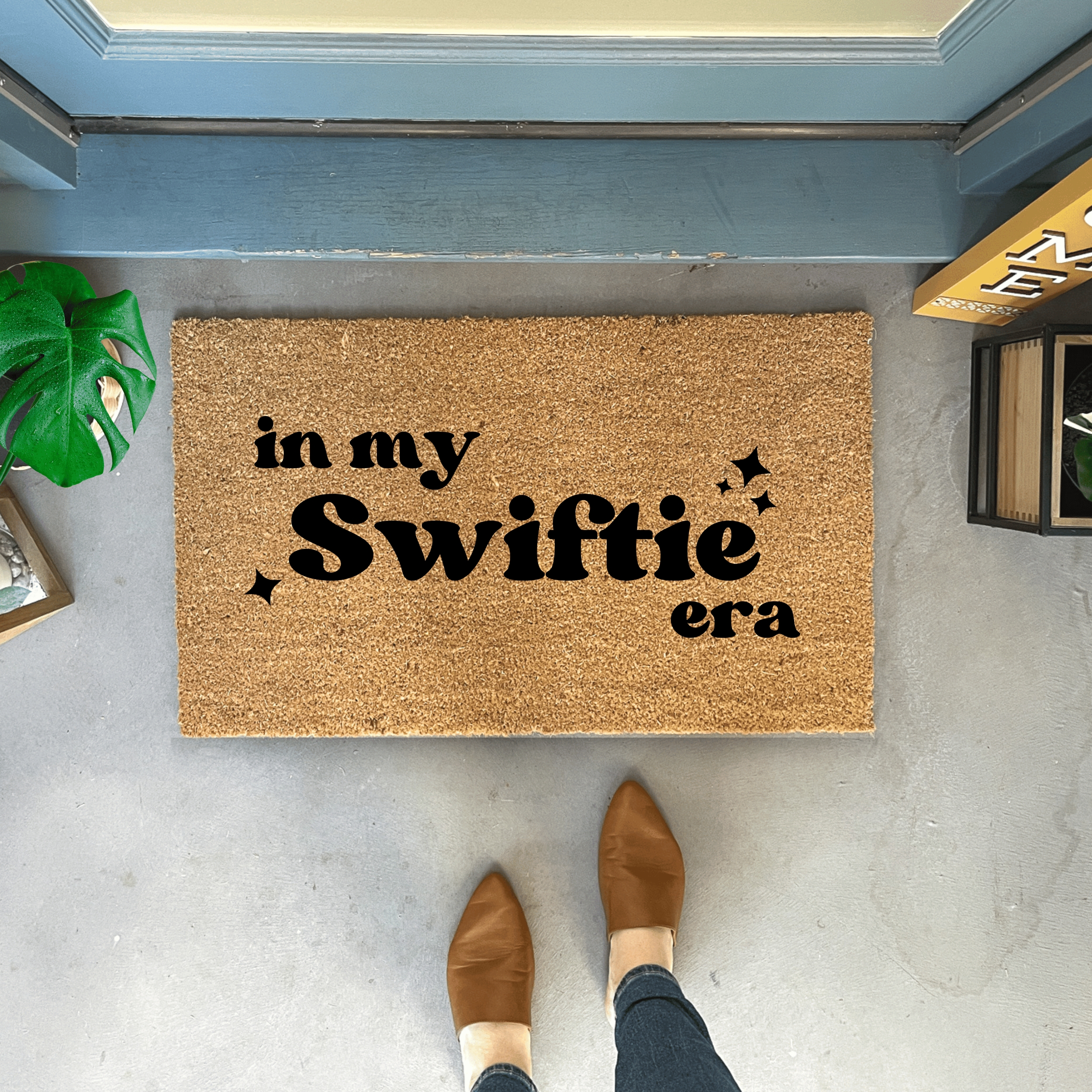 Doormat Swiftie Era Text Retro Chic Typography Mat