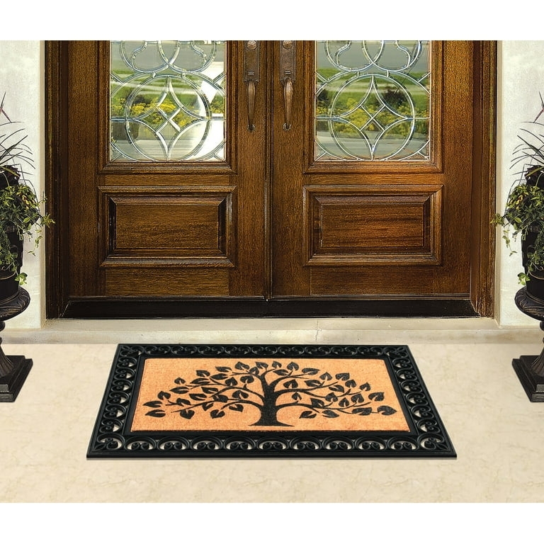 Doormat: Tree Of Life Motif Nature Inspired Wide Welcome Mat