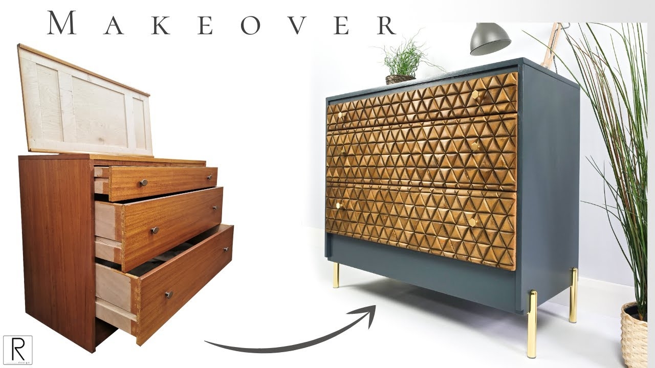 Dresser 3d Geometric Drawers Geometric Dresser Makeover
