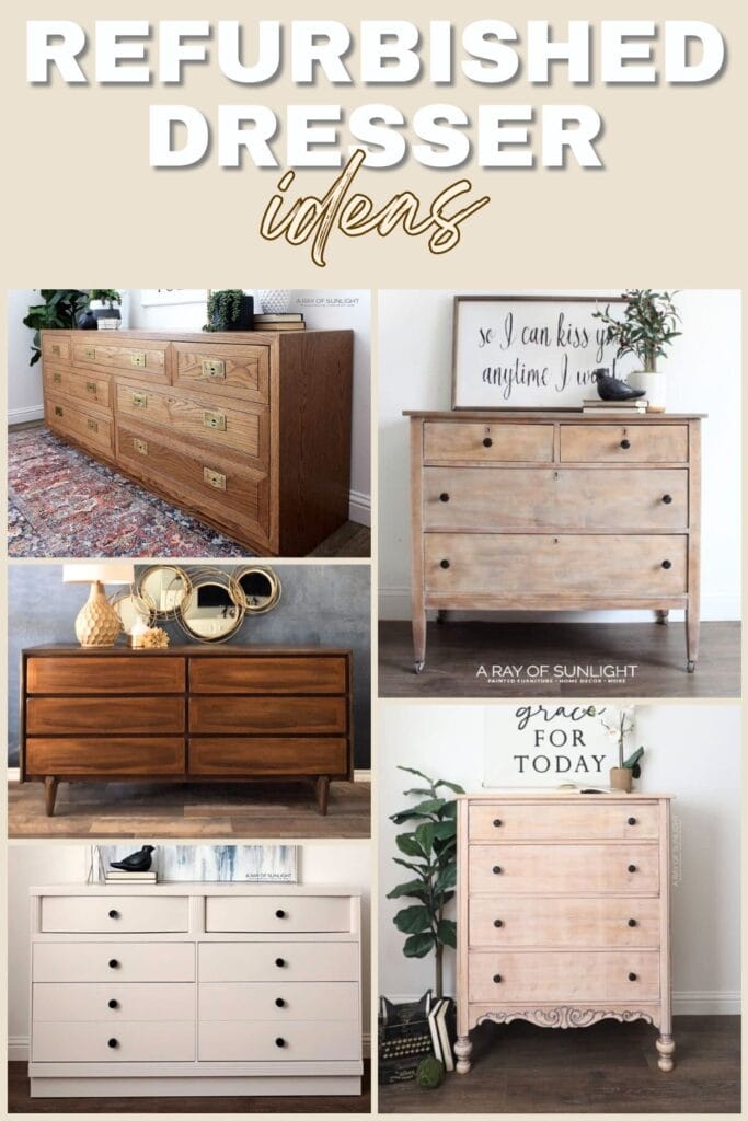 Dresser Recessed Pulls Refurbished Wood Dresser Ideas